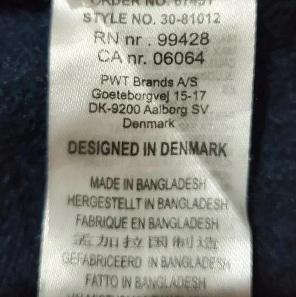 Lindbergh WHITE Wool Full Zip Up Cardigan Casual Navy Blue Small 36" Golf Wear - Picture 6 of 8